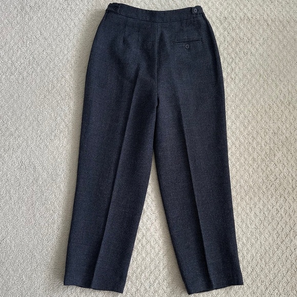 Liz Claiborne 100% Wool Pleated Tweed Trousers/Pants 10 Classic Office Workwear - Picture 10 of 16